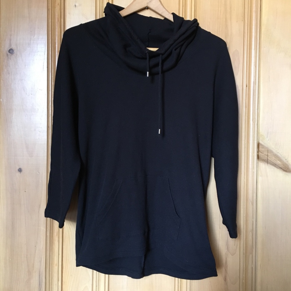 Thermal Cowl Neck w Pocket & Drawstring